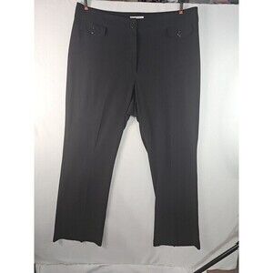 Vintage Worthington Black Stretch Flare Leg Dress Pants Size 16‎